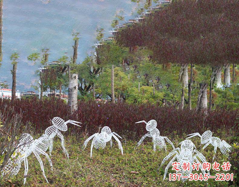 鹤壁不锈钢蚂蚁镂空雕塑艺术与自然的完美结合