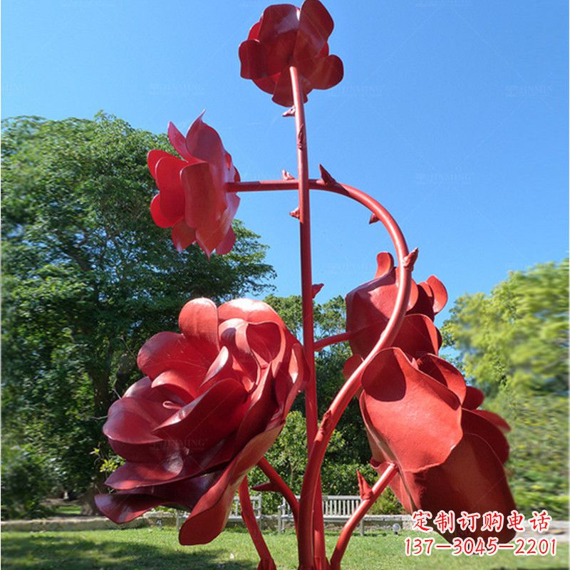 鹤壁玫瑰雕塑艺术的精美表达