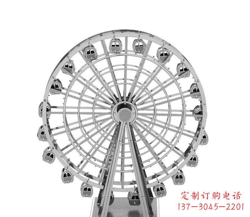 鹤壁不锈钢摩天轮雕塑引领城市风采