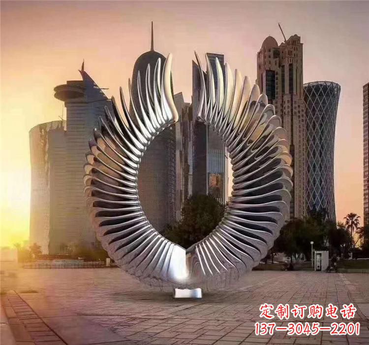 鹤壁不锈钢喷泉雕塑灵动的艺术美学