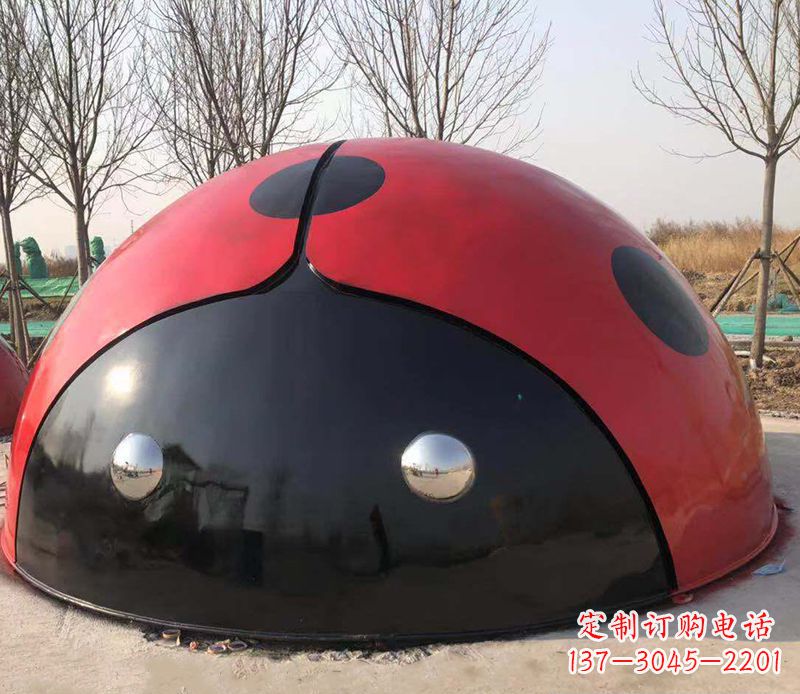鹤壁不锈钢瓢虫雕塑精致的艺术之美