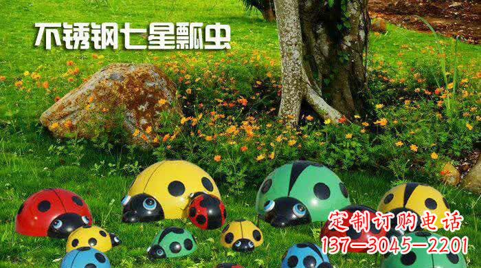 鹤壁不锈钢七星瓢虫雕塑融合科技与艺术的结晶