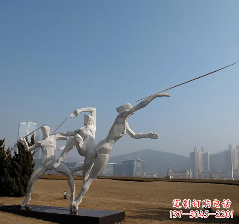 鹤壁不锈钢标枪雕塑
