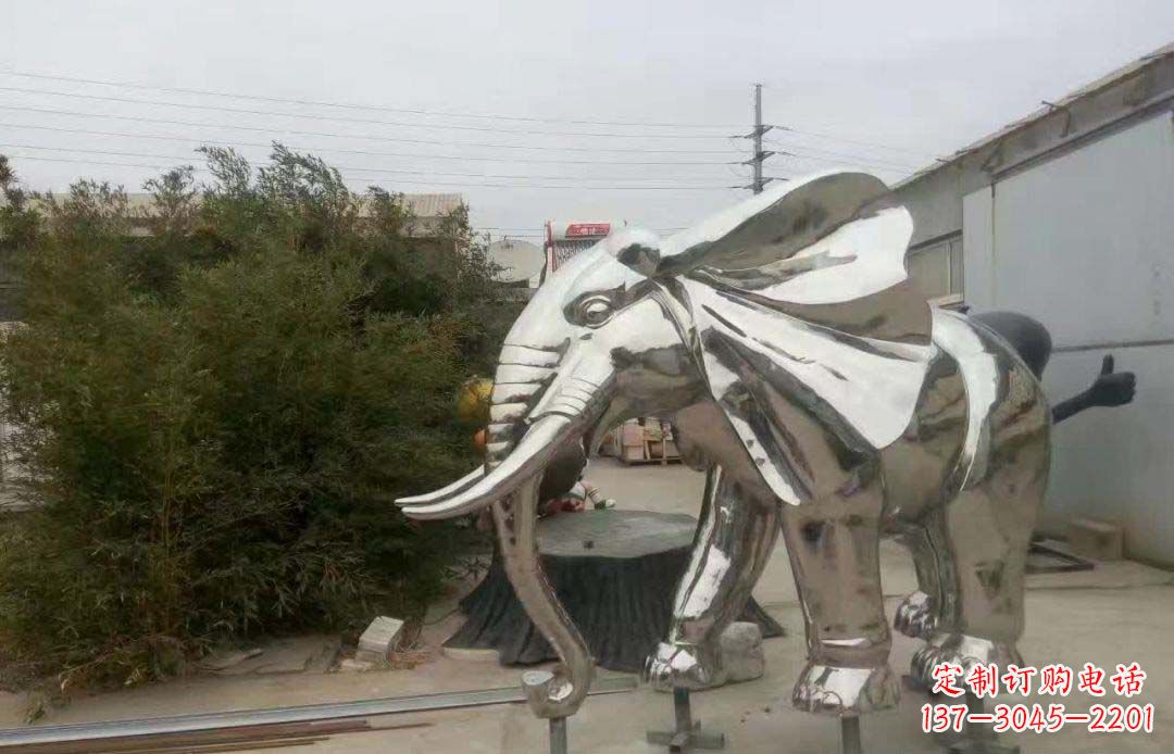 鹤壁大象雕塑为售楼部装饰点缀
