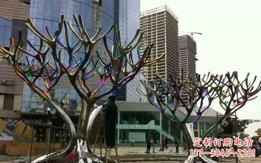 鹤壁不锈钢树枝景观雕塑