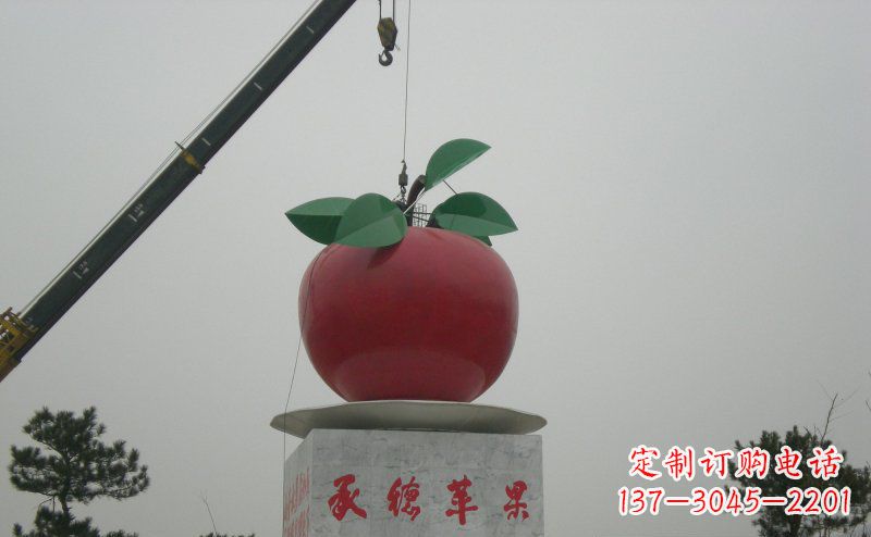 鹤壁不锈钢苹果雕塑艺术与美学的完美结合