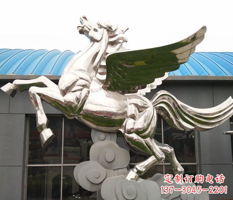 鹤壁不锈钢踏云飞马——给城市带来动感与灵气