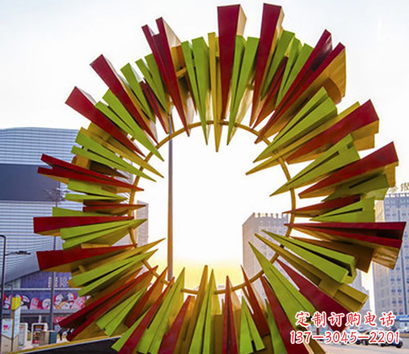 鹤壁绚烂太阳,精美不锈钢太阳花雕塑