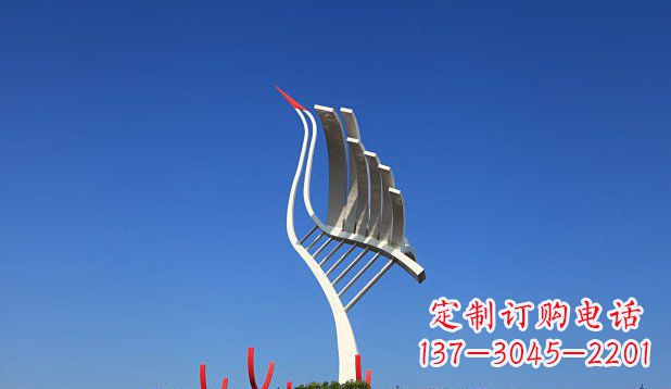 鹤壁不锈钢天鹅丹顶鹤仙鹤雕塑