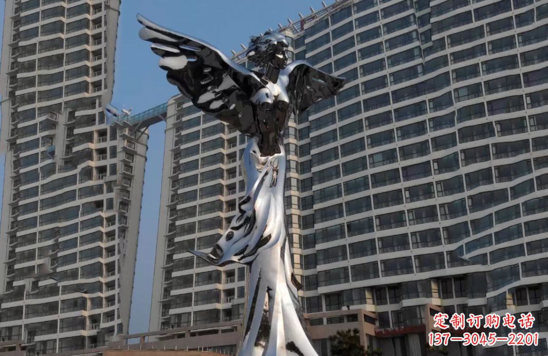 鹤壁不锈钢天使灿烂的城市景观