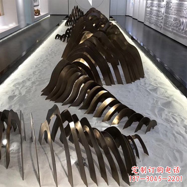 鹤壁不锈钢铁艺假山雕塑让自然风景回归