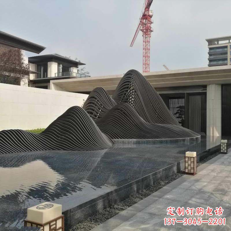 鹤壁不锈钢铁艺假山艺术性的美化