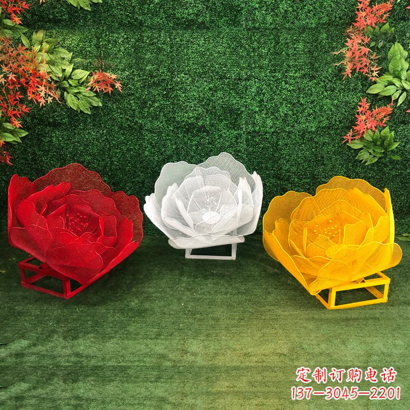 鹤壁不锈钢玫瑰雕塑精致的艺术品