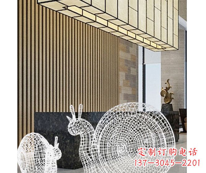 鹤壁不锈钢蜗牛雕塑精致多姿