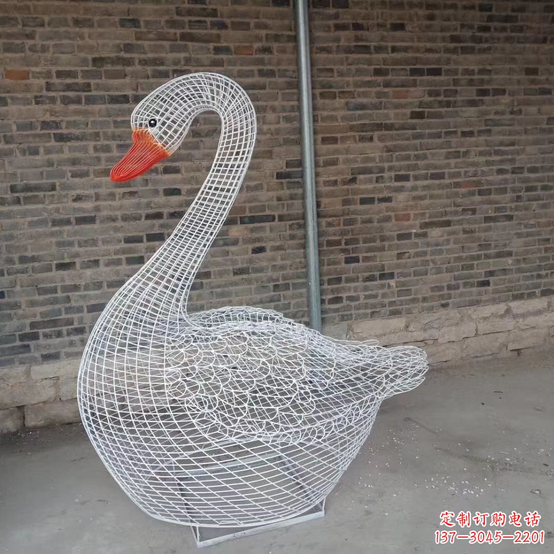 鹤壁精致的不锈钢天鹅雕塑