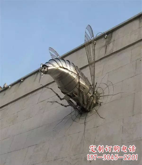 鹤壁美丽的不锈钢无头动物雕塑
