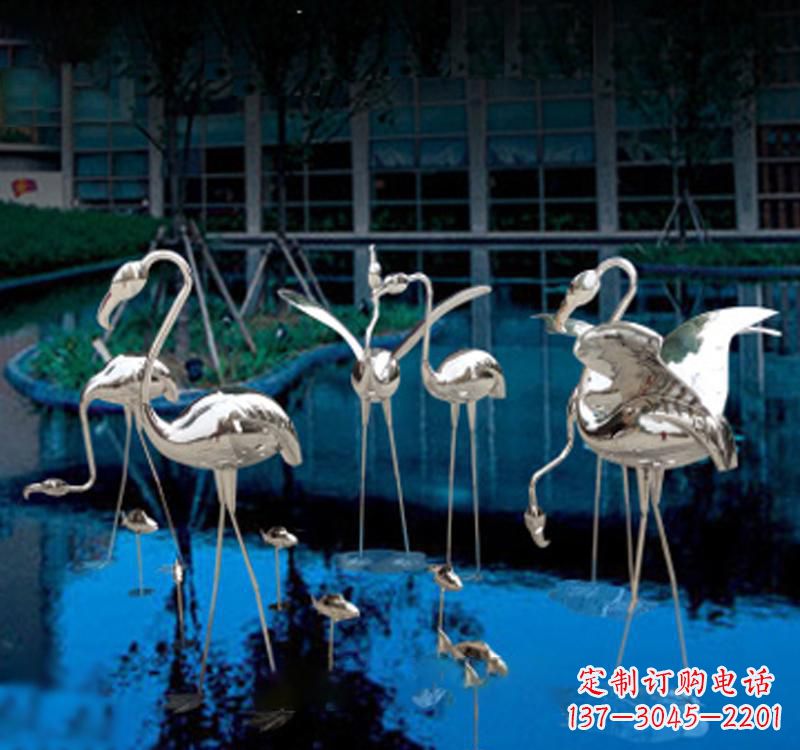 鹤壁不锈钢仙鹤雕塑汇聚自然之美