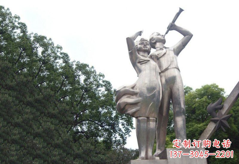 鹤壁不锈钢小学生雕塑缔造美丽校园新风貌