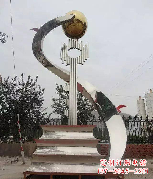 鹤壁书籍雕塑重新定义不锈钢校园