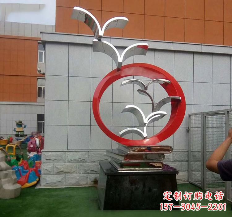 鹤壁不锈钢书籍雕塑校园的精美装饰