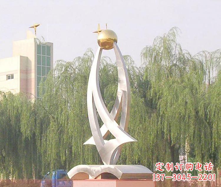 鹤壁铭记校园美好——不锈钢书籍雕塑