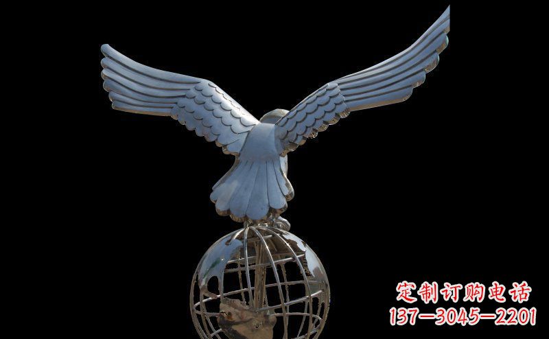 鹤壁雄鹰的翱翔——不锈钢雄鹰雕塑
