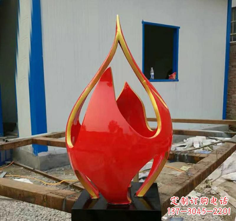 鹤壁不锈钢艺术景观火龙果雕塑
