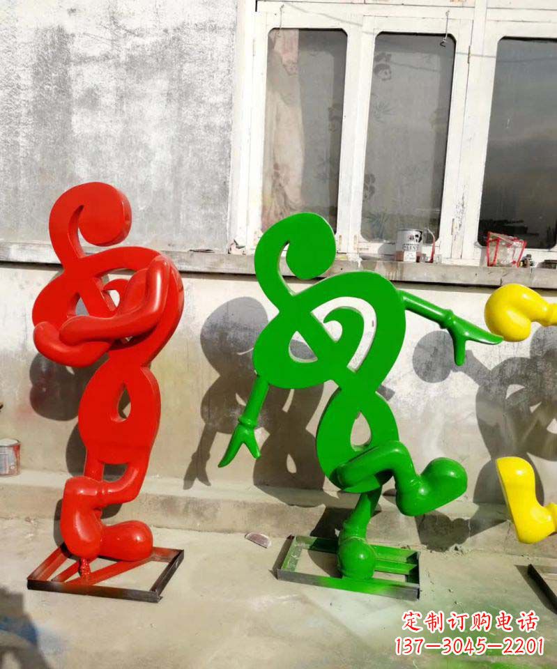 鹤壁美妙音乐不锈钢音符雕塑