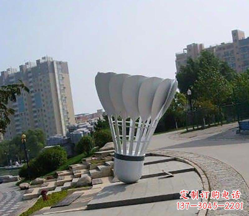 鹤壁不锈钢羽毛球雕塑装点美丽的羽毛球世界