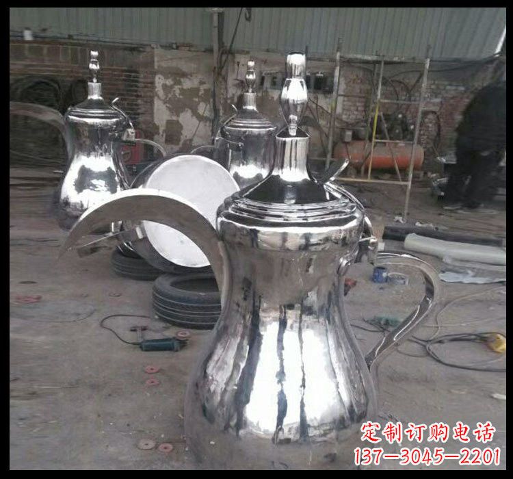 鹤壁不锈钢酒壶雕塑传承古典艺术