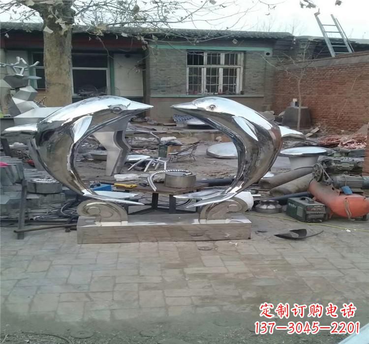 鹤壁不锈钢海豚雕塑——精美之选