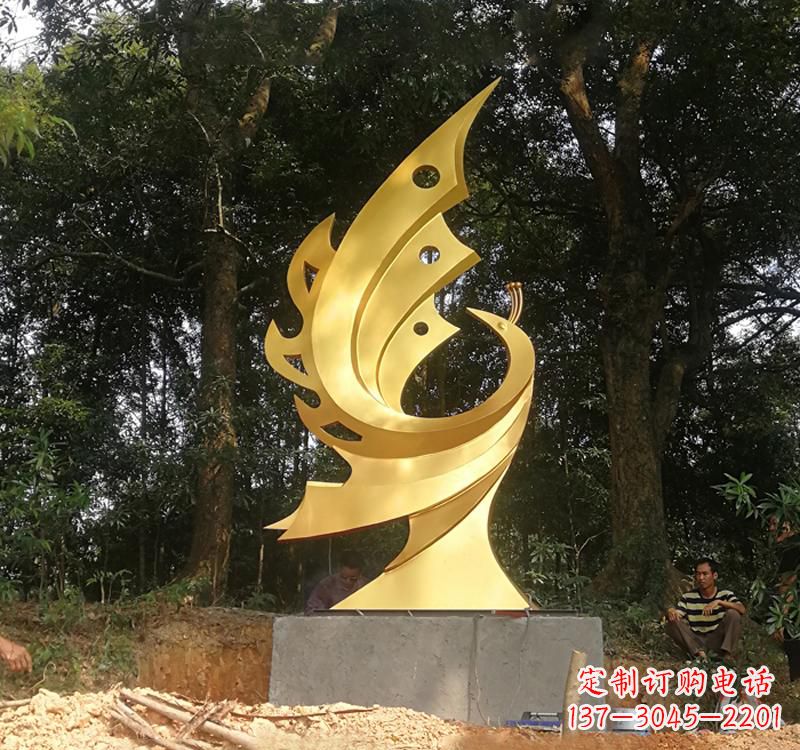 鹤壁不锈钢凤凰雕塑——彰显传统文化之美