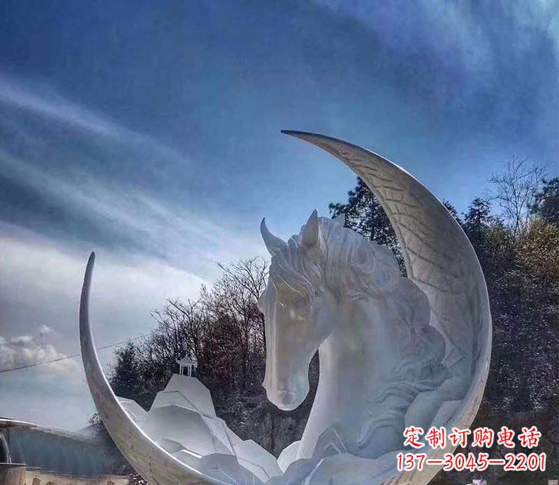 鹤壁不锈钢月亮雕塑一种独特的艺术品