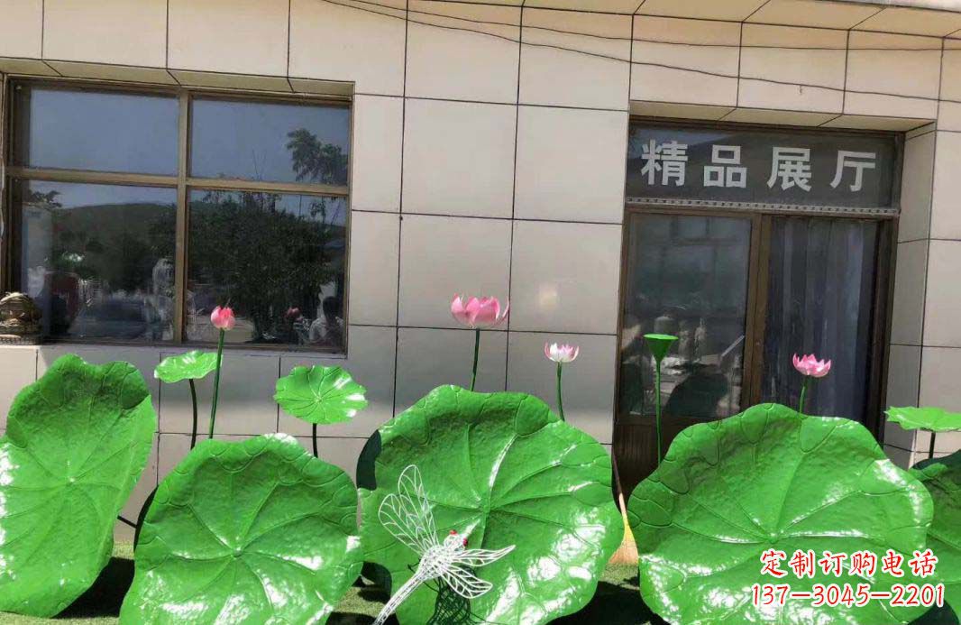 鹤壁不锈钢荷叶雕塑艺术性与美感的完美结合