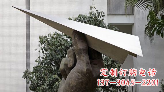 鹤壁不锈钢纸飞机雕塑令人惊叹的艺术绝活