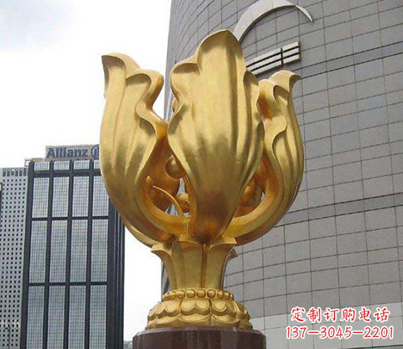 鹤壁紫荆花雕塑——精美艺术品