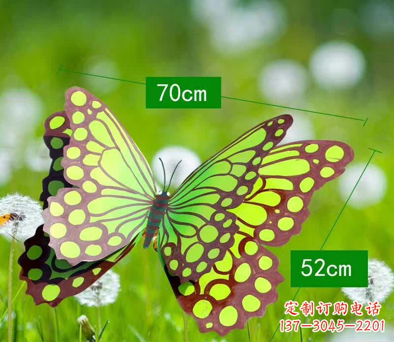 鹤壁不锈钢蝴蝶雕塑彩色园林的精灵