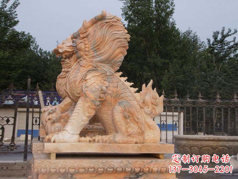 鹤壁麒麟门口镇宅石雕