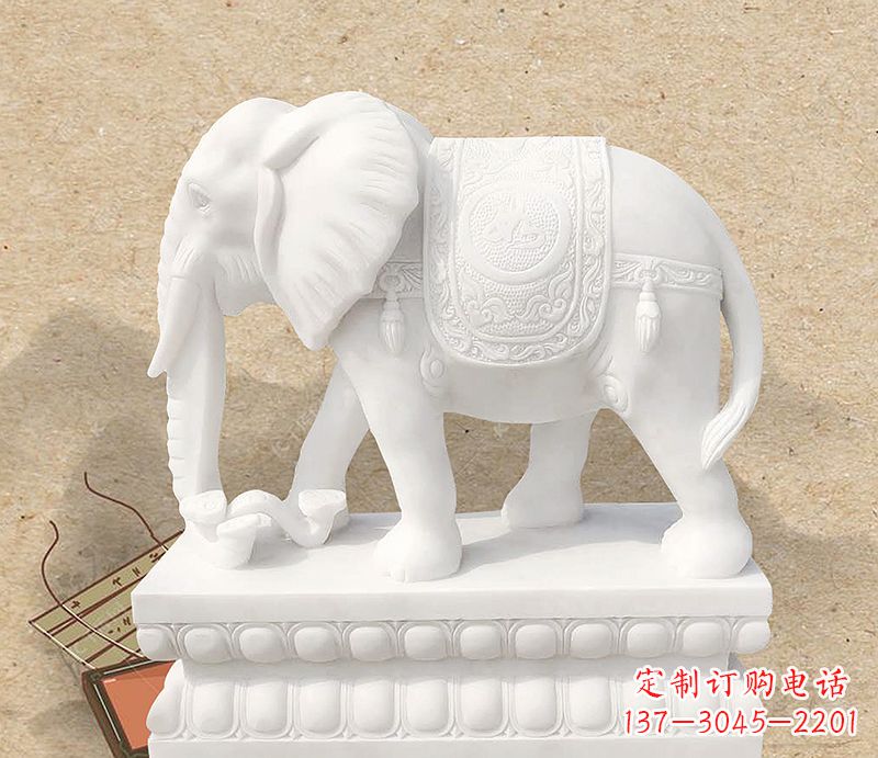 鹤壁雕刻大象,抒发自然之美