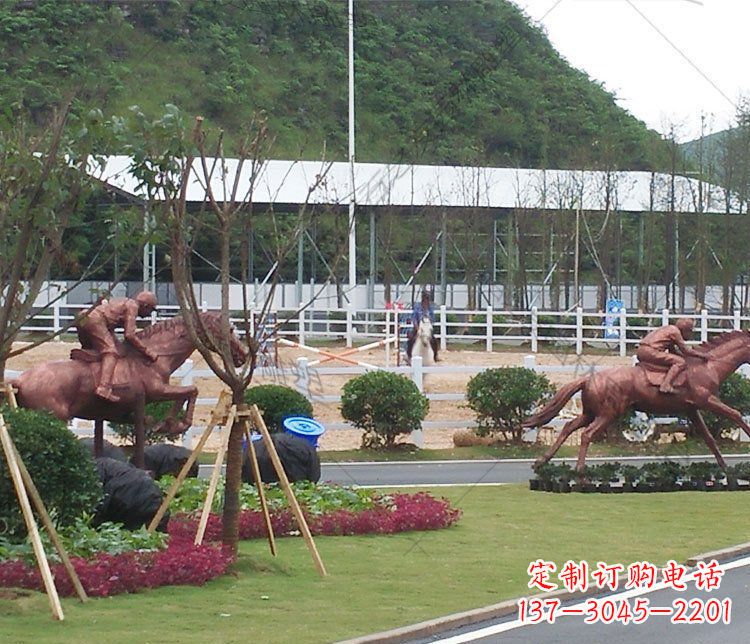 鹤壁雕塑艺术以马为主题的铜雕摆件
