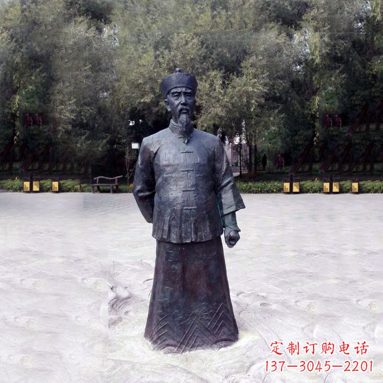 鹤壁曾国藩铜像中国晚清名臣的荣耀