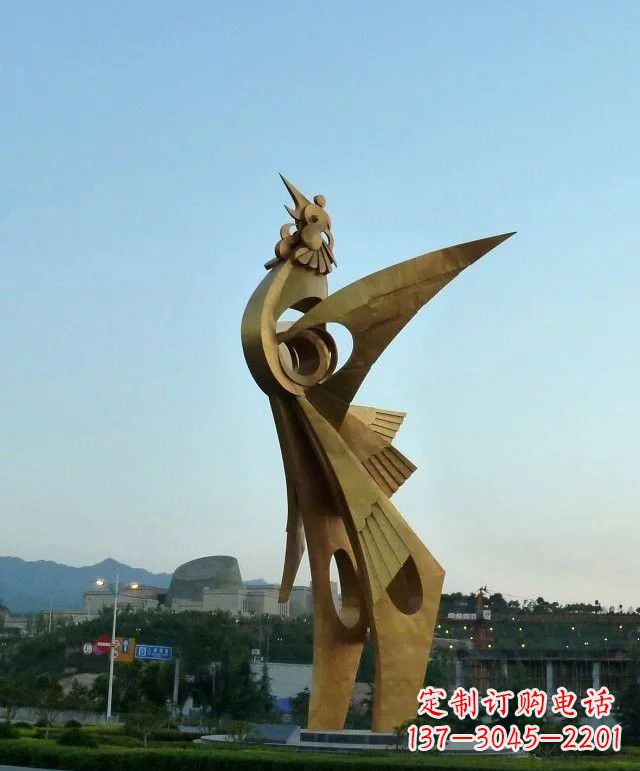 鹤壁凤凰展翅,给城市增添灵动之美