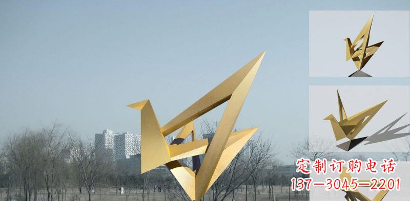 鹤壁丹顶鹤雕塑象征着城市的文化和精神