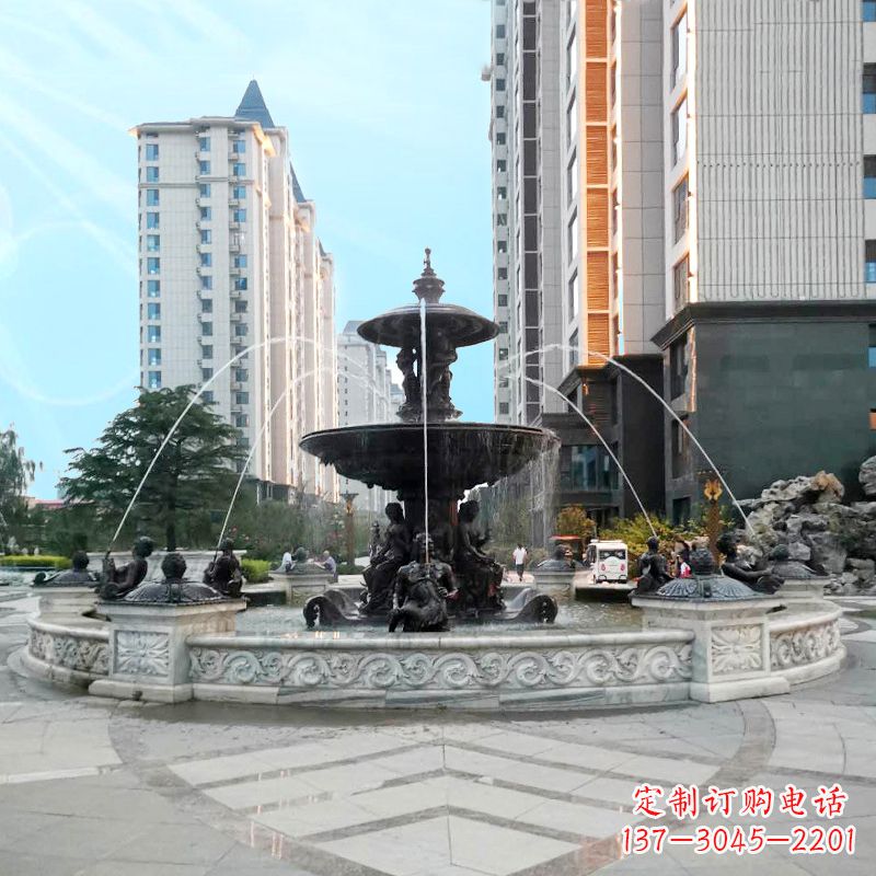 鹤壁城市广场欧式水景喷泉雕塑的魅力
