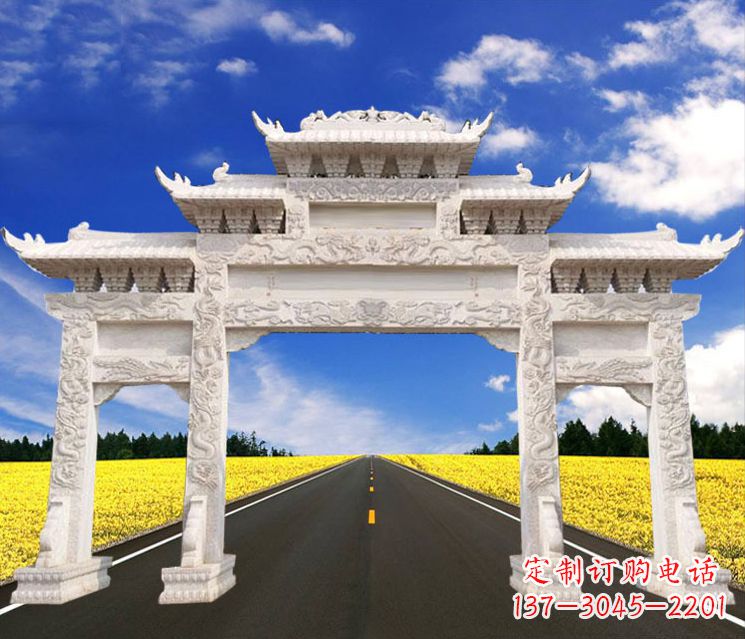 鹤壁城市牌楼石雕——把文化传承到实体之中