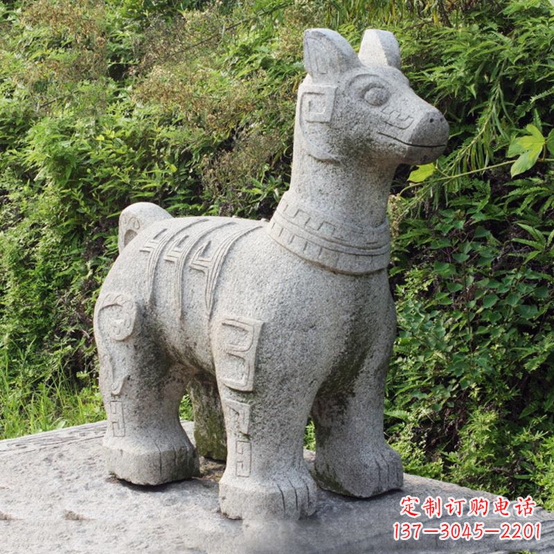 鹤壁精美的生肖狗石雕摆件