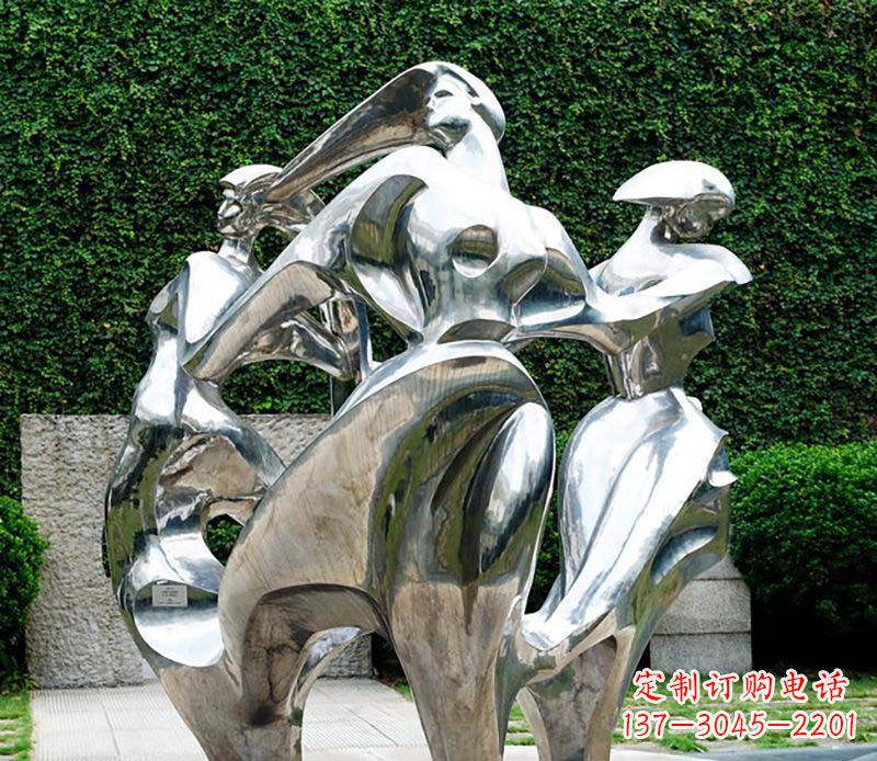鹤壁抽象女性的魅力不锈钢景观雕塑