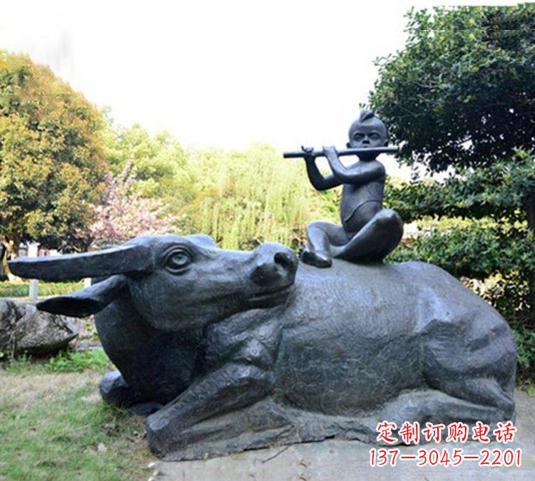 鹤壁牧童雕塑传承民间文化