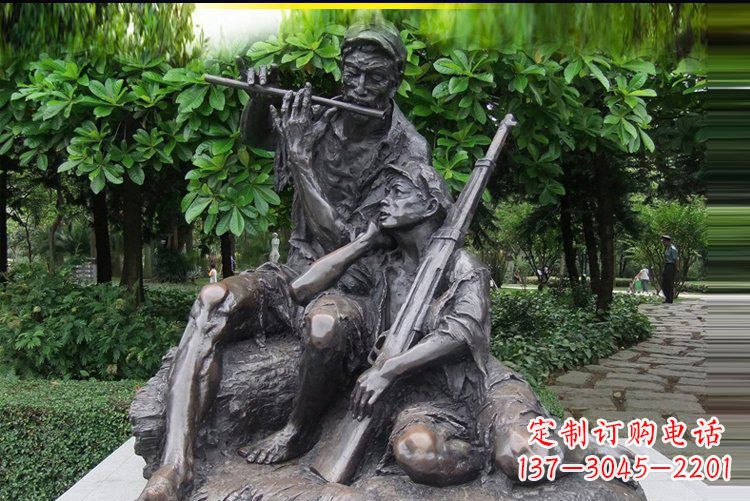 鹤壁红军战士雕塑——抒发军旅情怀