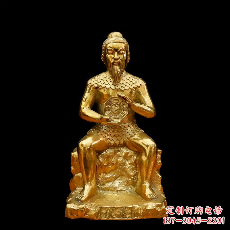 鹤壁伏羲大帝神像汇聚古老文明中的象征